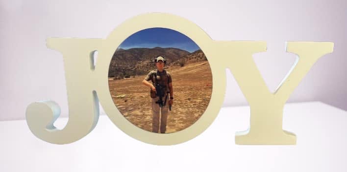 JOY outdoor memory photo decoration