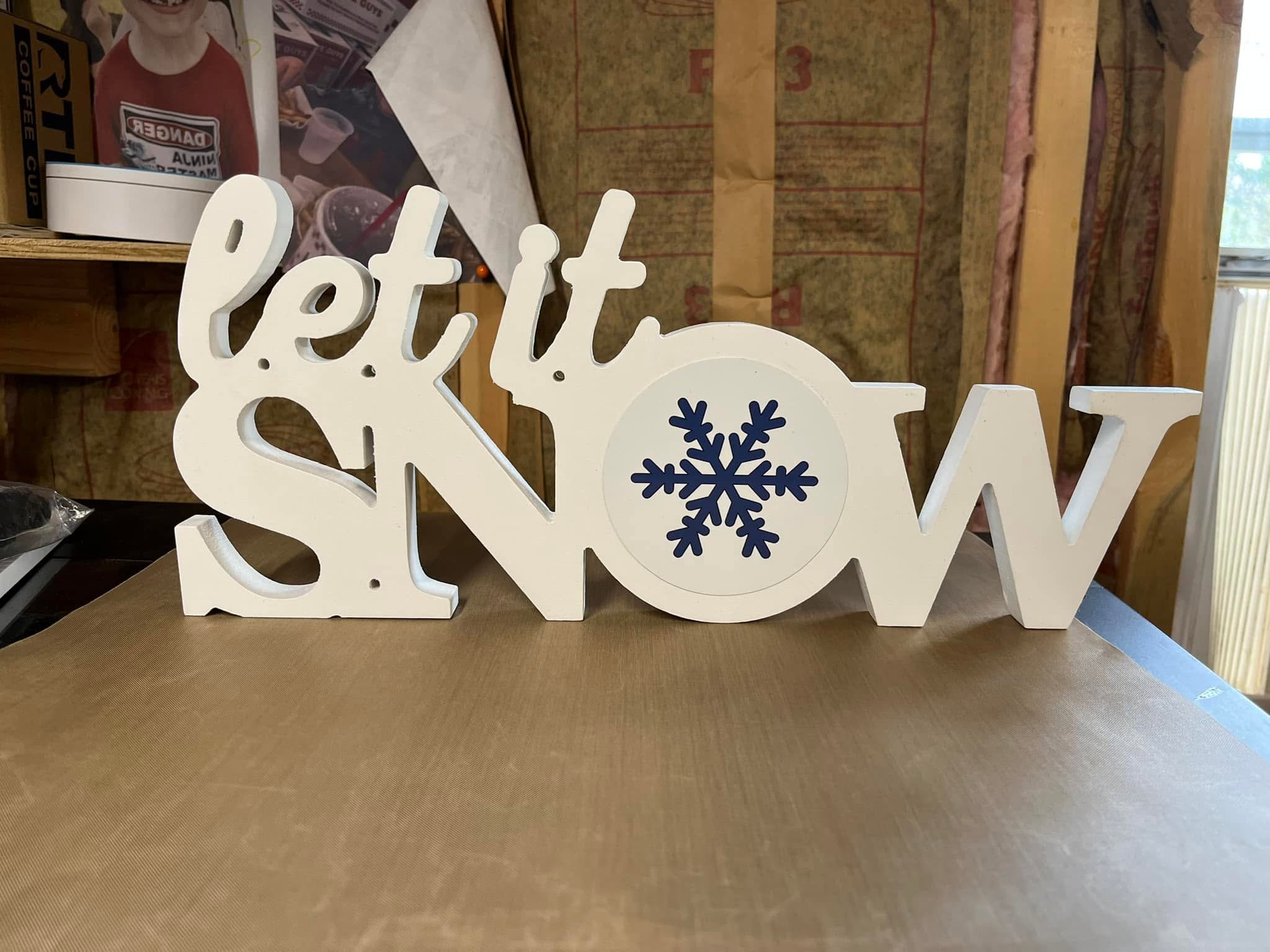 Let It Snow tabletop decoration