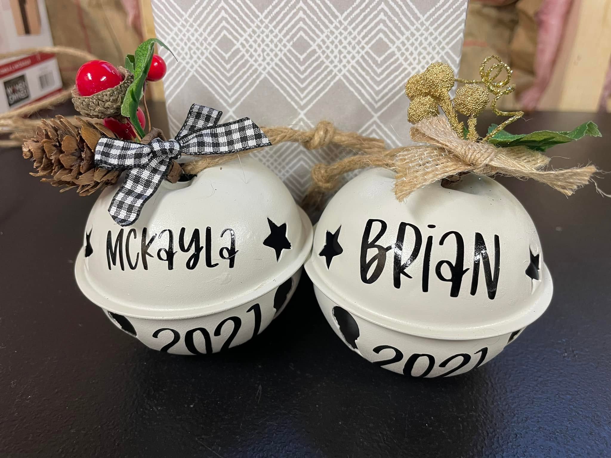 Personalized Christmas bells