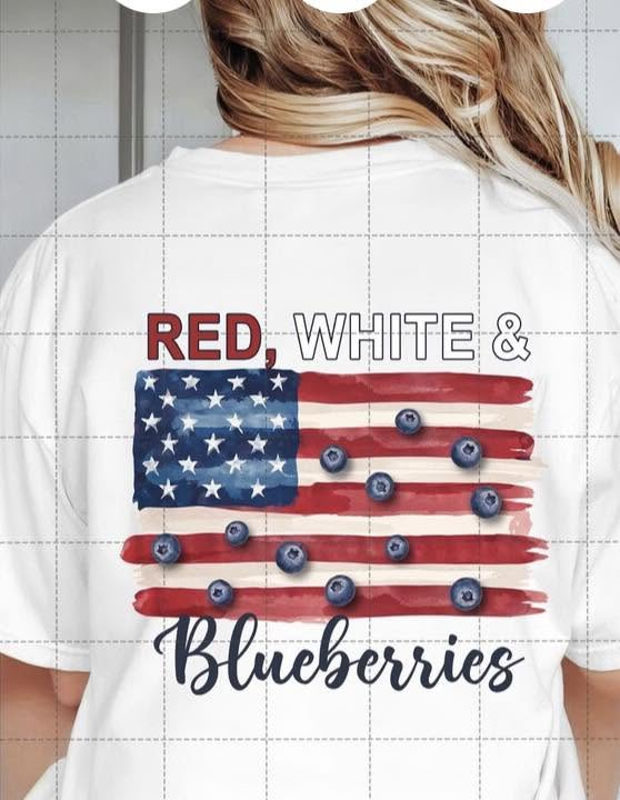 Red White and Blueberries design