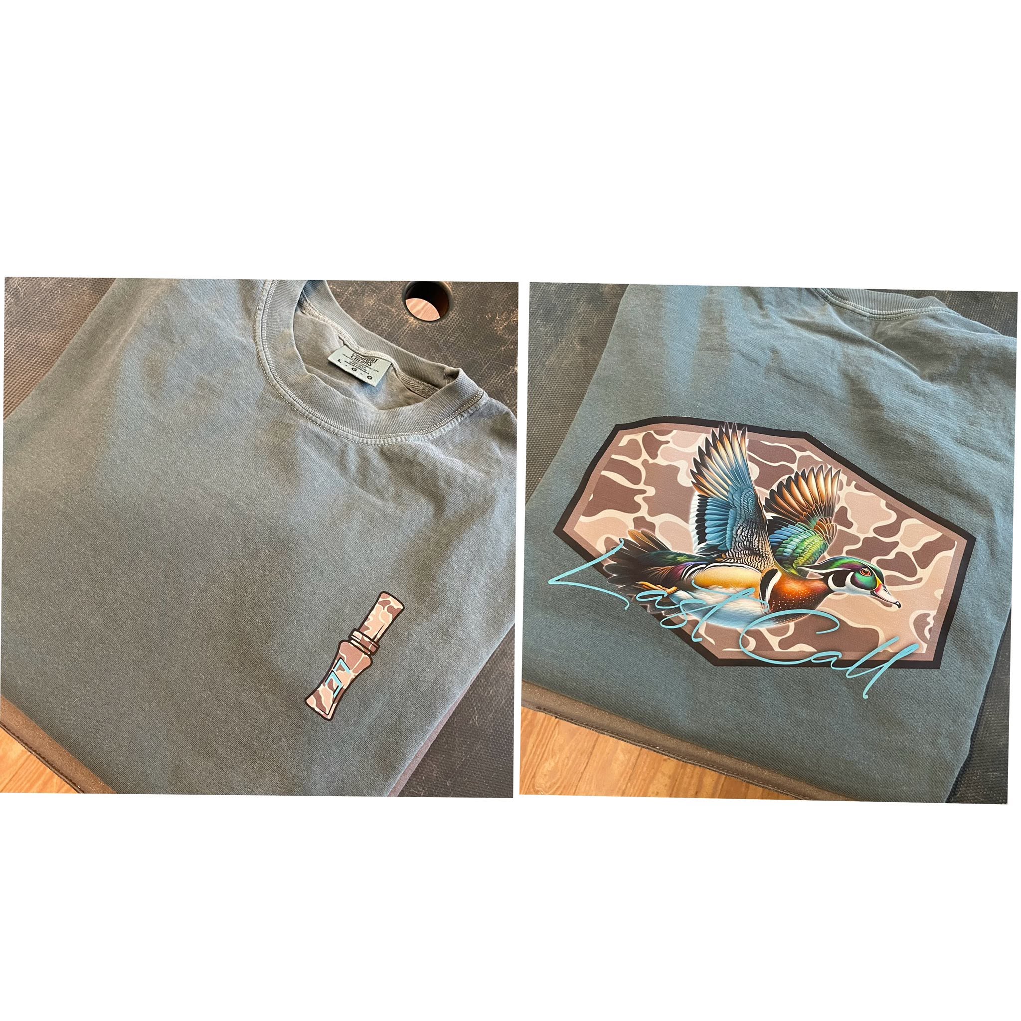 Duck call Comfort Colors shirt