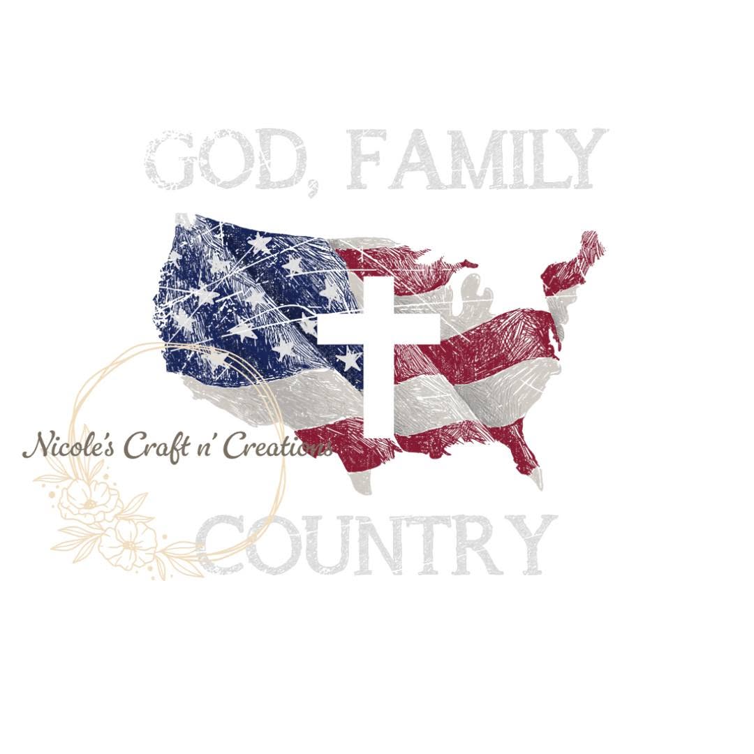 God Family Country map design