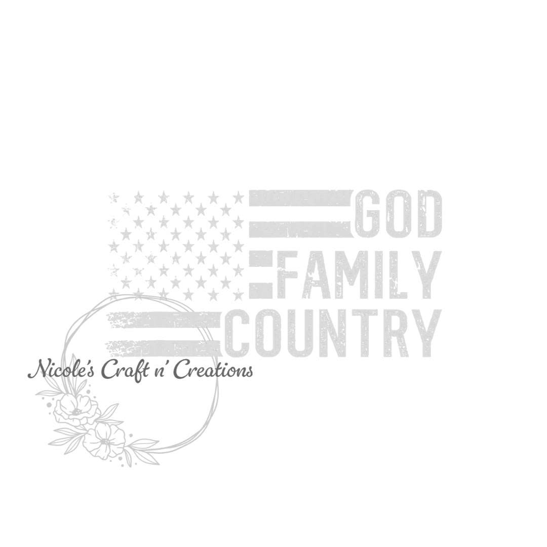 God Family Country design