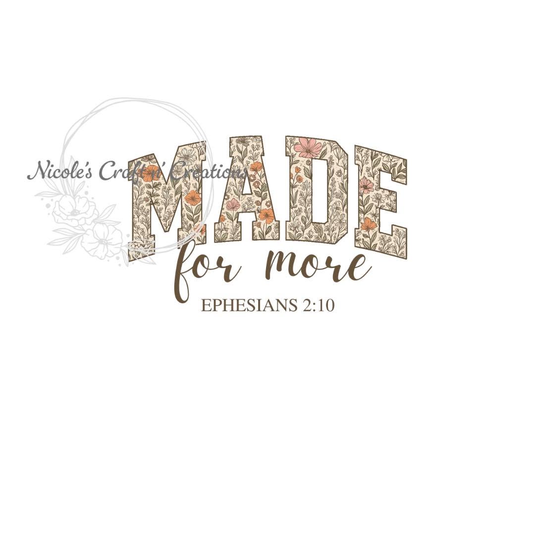 Made for More Ephesians design