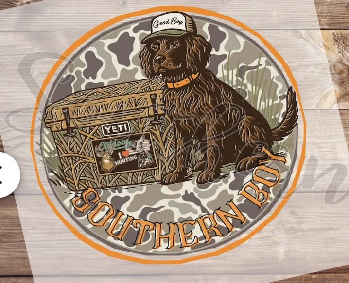 Southern Boy hunting dog design